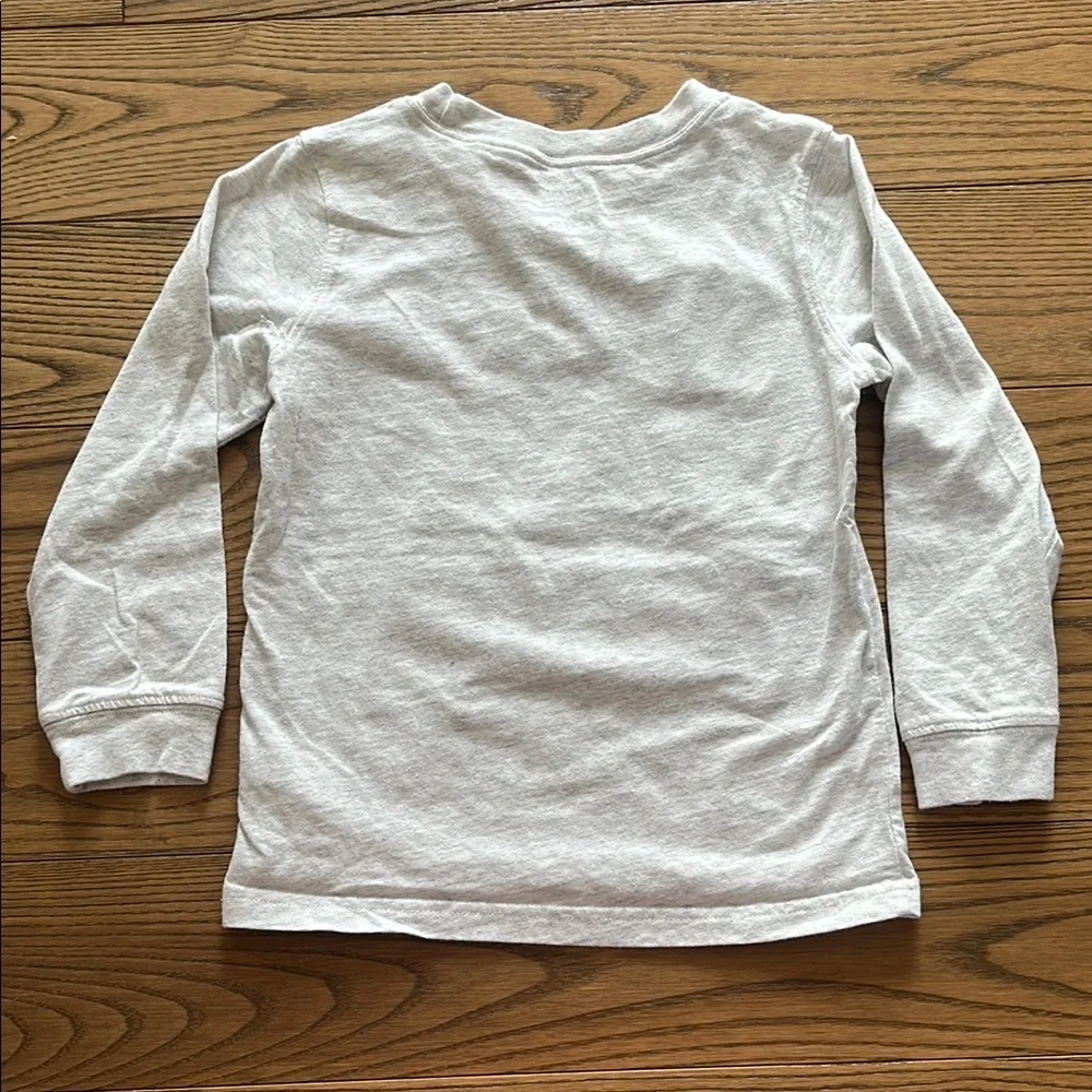 Carter's Red and Gray Long Sleeve Tee with Striking Graphic
